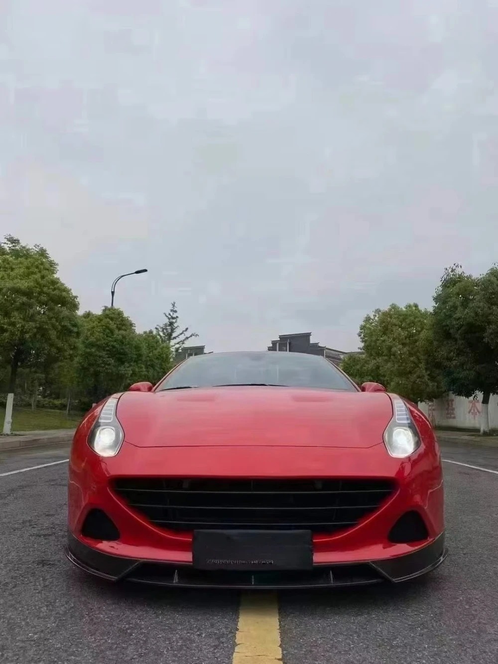 High Quality Factory Price Carbon Fiber Kit Side Skirt Front Lip Rear Diffuser Spoiler for California 15-19